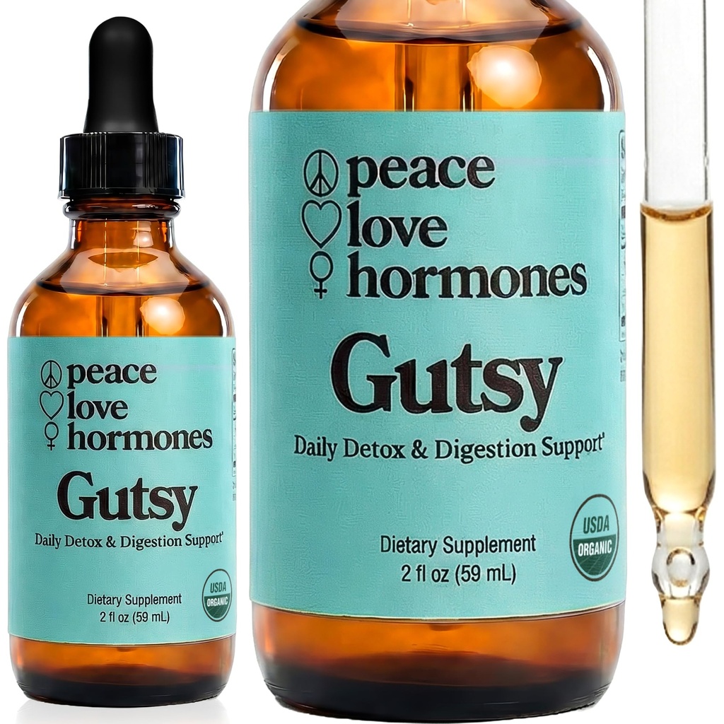 Gutsy Digestion & Liver Support – Liquid Drops – Helps Ease Occasional Bloating & Supports Clear-Looking Skin