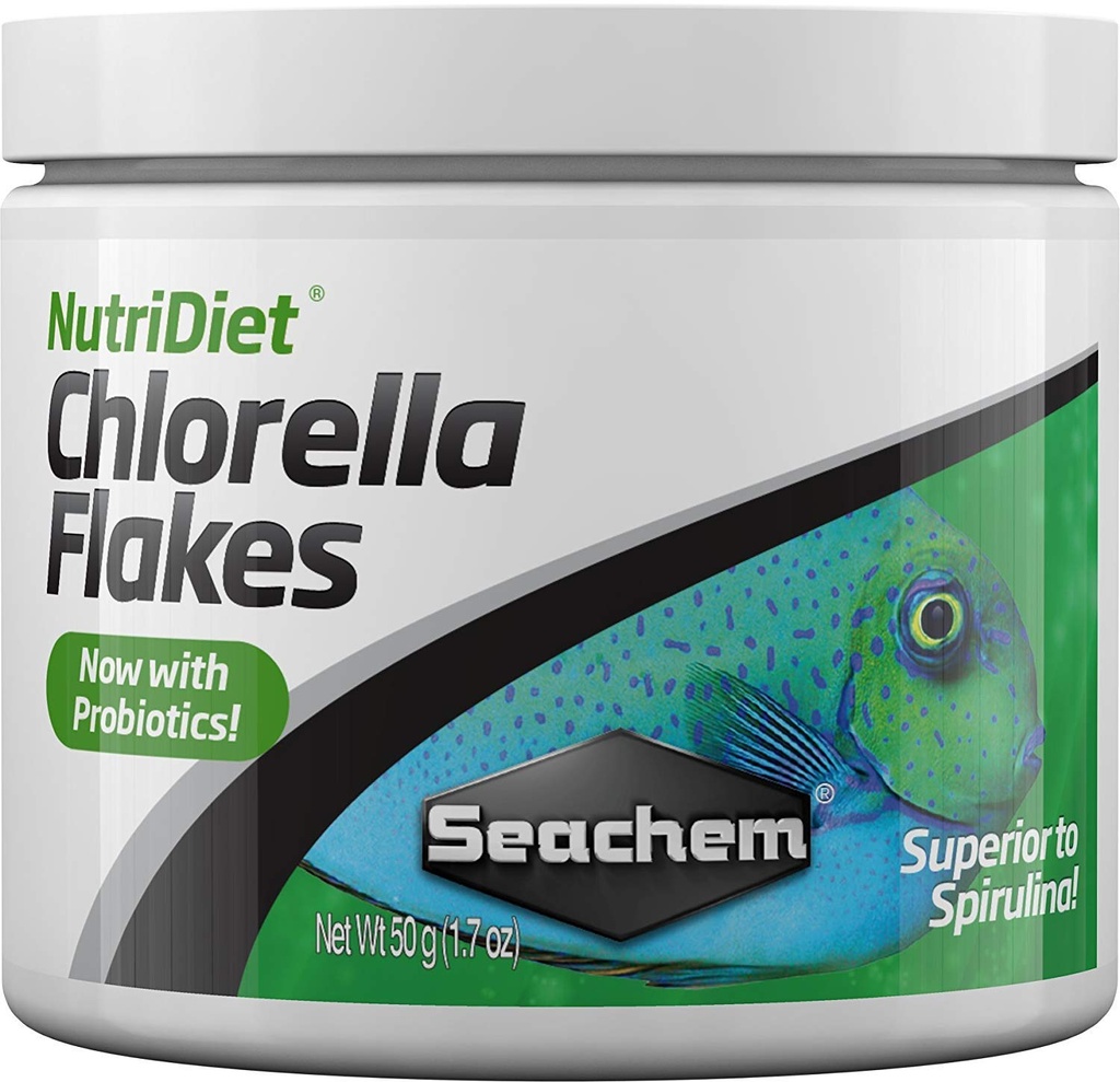 Seachem NutriDiet Chlorella Fish Flakes With Probiotics- 50g