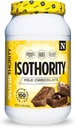 Isothority Whey Protein Isolate, Lait Chocolat, 2 lb - Acides aminés à chaîne ramifiée ultra absorbants (BCAA) Poudre avec 25 g de protéines par portion, faible teneur en glucides - construire des muscles et accélérer la récupération