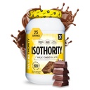 Isothority Whey Protein Isolate, Lait Chocolat, 2 lb - Acides aminés à chaîne ramifiée ultra absorbants (BCAA) Poudre avec 25 g de protéines par portion, faible teneur en glucides - construire des muscles et accélérer la récupération