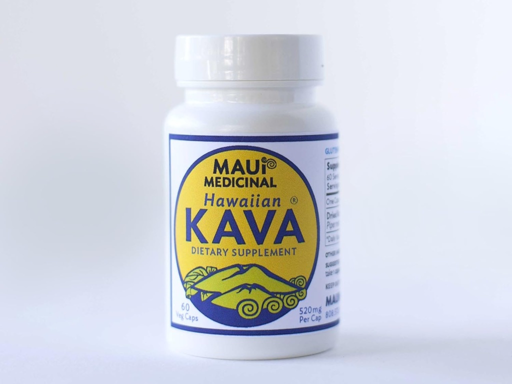 Racine de kava hawaïenne 60 gélules de légumes 520mg par gélule