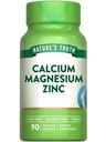 Nature's Truth Calcium Magnesium Zinc | 90 Coated Caplets | Vegan, Non-GMO, and Gluten Free Supplement