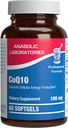 High Absorption CoQ10 100mg Softgels - Formule clinique Coenzyme Q10 100mg pour l'énergie cardiaque de la peau Antioxydant et le soutien du cerveau - Facile à avaler - Fabriqué aux États-Unis dans les installations cGMP - 60 portions