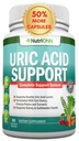 Flush d'acide urique - supplément de nettoyage d'acide urique à base de plantes - avec cerise de tart, extrait de graines de céleri, Chanca Piedra, Devil.