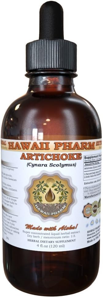 Extrait liquide d'artichaut d'Hawaï, d'artichaut organique (Cynara scolymus) Teinture 2 oz