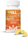 Magnésium VAL pour les enfants de haute absorption Magnésium pour calme, relaxation et focus de Mg Glycinate, Citrate et Taurate de vitamine B6, D & C de D & C de 60 comprimés à croquer
