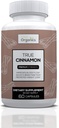 Vrai supplément de cannelle, Sri Lanka Capsules de cannelle biologique Ceylan, True Cinnamon Verum Bark, sans sucre - 60 Capsules de légumes
