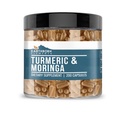 Éléments terriens Turmériques et Moringa 200 capsules, pures et non diluées, sans additifs