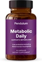 Pendulum Metabolic Daily - Probiotique multi-train avec Akkermansia muciniphila pour soutenir le métabolisme et maintenir les niveaux d'énergie - pour les femmes et les hommes - 30 capsules (1 pack)