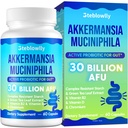 Akkermansia Probiotique, GLP-1, Probiotiques de souche vivante pour les femmes et les hommes, GLP 1 Supplément pour la santé gustative, digestif, métabolique*, immunitaire, avec chrome, feuille de thé vert, 60 Capsule