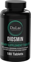 Dulàc - Diosmin Hespéridin 1000mg Complément diététique 180 comprimés, enrichis d'extrait de châtaigne de cheval et de bouleaux