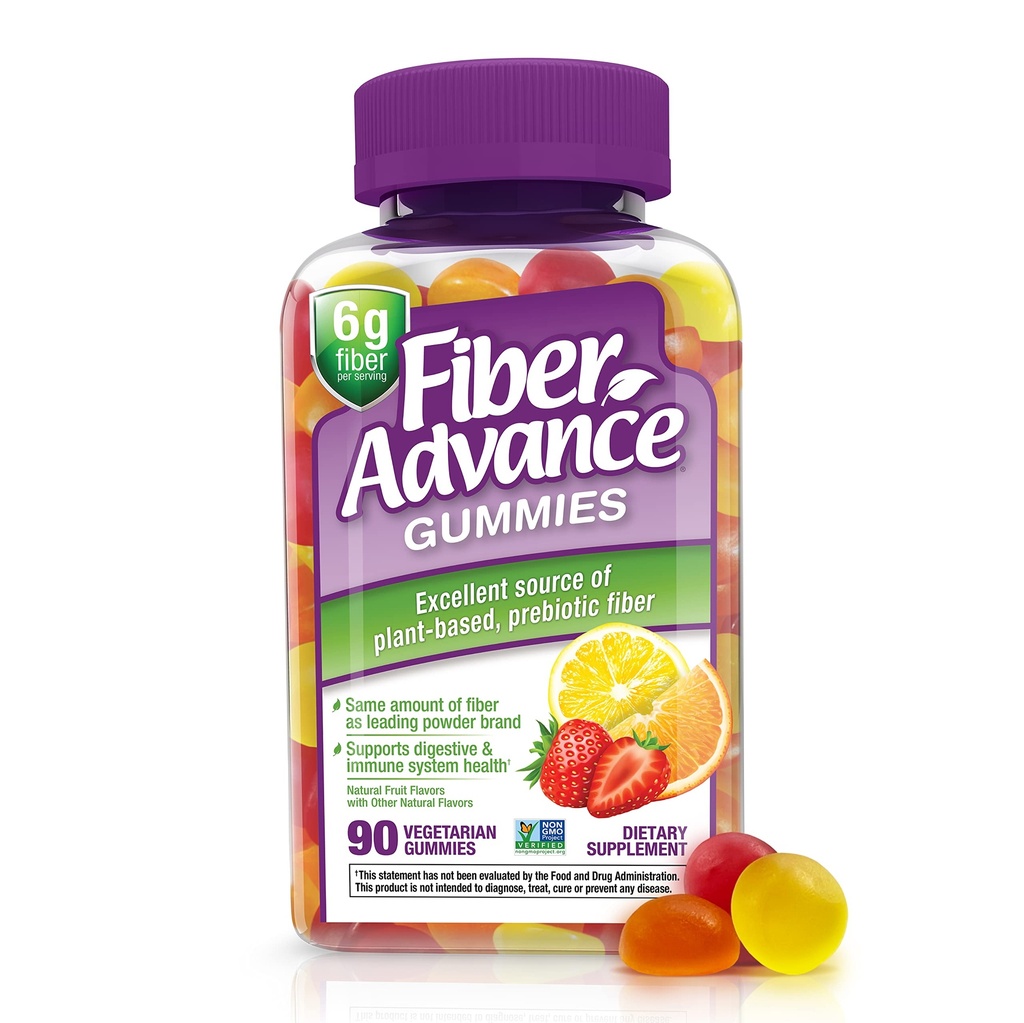 Gommies d'avance de fibre de 100% de fibres végétales pour la santé digestive.