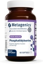 Métagène Phosphatidylsérine - Supplément de soutien au cerveau* - pour le focus et l'apprentissage - Sans OGM et sans gluten - 60 softgels