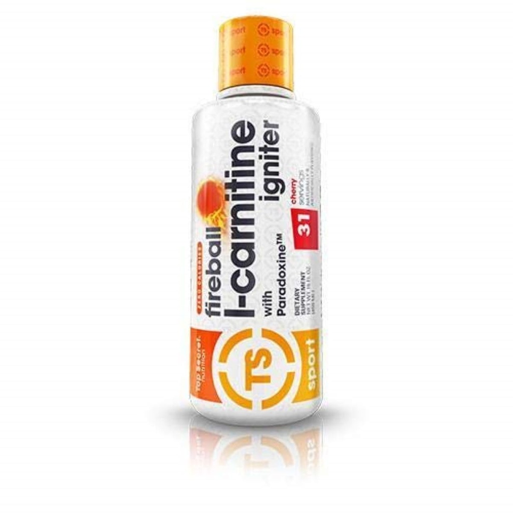 Top Secret Nutrition Fireball Liquid L-Carnitine avec Paradoxine Stim Free (en anglais seulement) Gestion du poids, énergie et performance de l'exercice