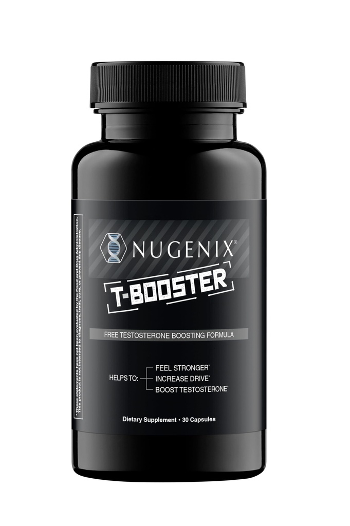 Nugenix T Boost - Supplément de booster de testostérone gratuit pour les hommes, 30 comtes