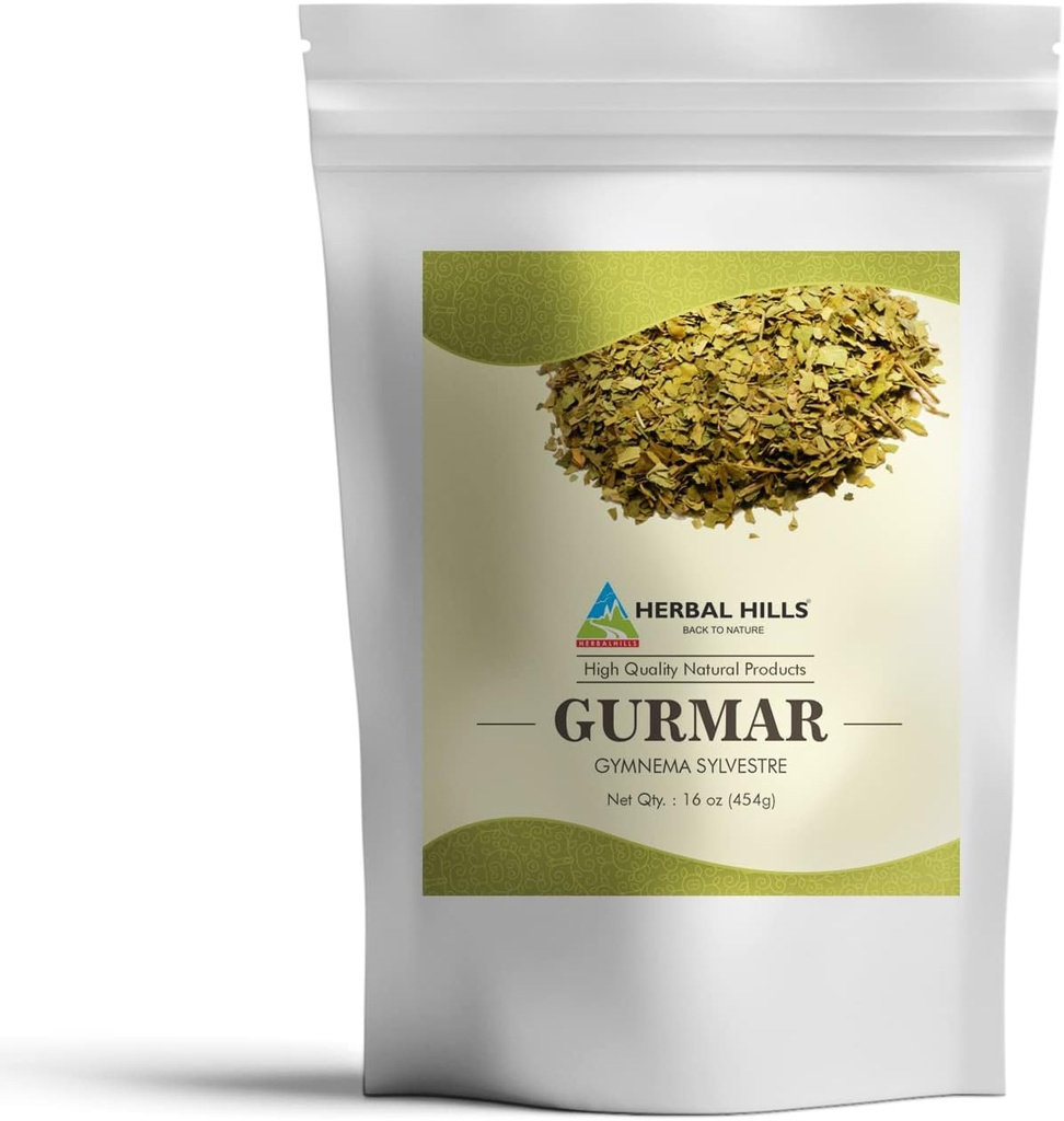 HERBAL HILLS Gurmar Powder (Gymnema sylvestre/Gudmar naturel Feuille/poudre de feuilles)