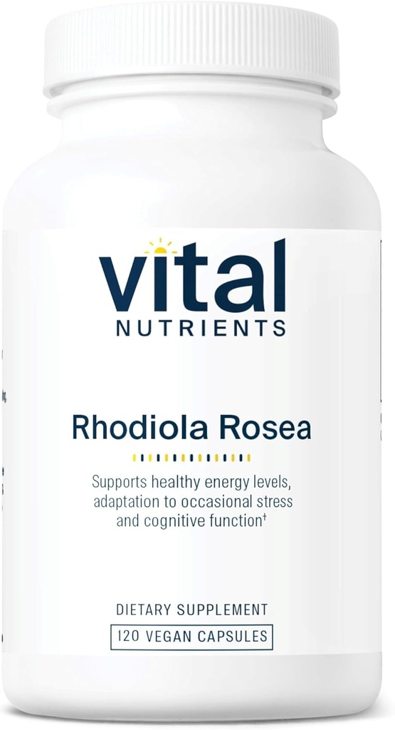 Nutriments vitaux Rhodiola Rosea.com Supplément Rhodiola pour l'énergie saine, la mémoire et le soutien du stress.