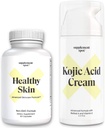 Bundle: Supplément anti-âge de la peau santé et crème pour visage d'acide Kojic