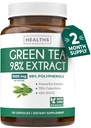 Gélules d'extrait de thé vert EGCG - Pilules de thé vert Super haute puissance Antioxydant Formule riche emballée avec des polyphénols Catéchines & EGCG - 500mg Par Capsule - Non-OGM & Fabriqué aux États-Unis (2 mois d'approvisionnement)