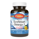 Carlson - EcoSmart Omega-3, source durable, favorise le cœur, le cerveau, la vision et la santé articulaire, citron, 90 gels mous