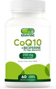 Pure CoQ10 Energy Support Haute Absorption avec Bioperine, 200 mg par portion, 60 capsules de légumes, sans gluten, sans OGM