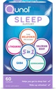 Qunol Sleep Support, 5 en 1 Non-Habit Forming Sleep Aid, Supplément avec Mélatonine dans le temps 5mg, Ashwagandha, GABA, Valerian Root, L-Theanine, 60ct Capsules