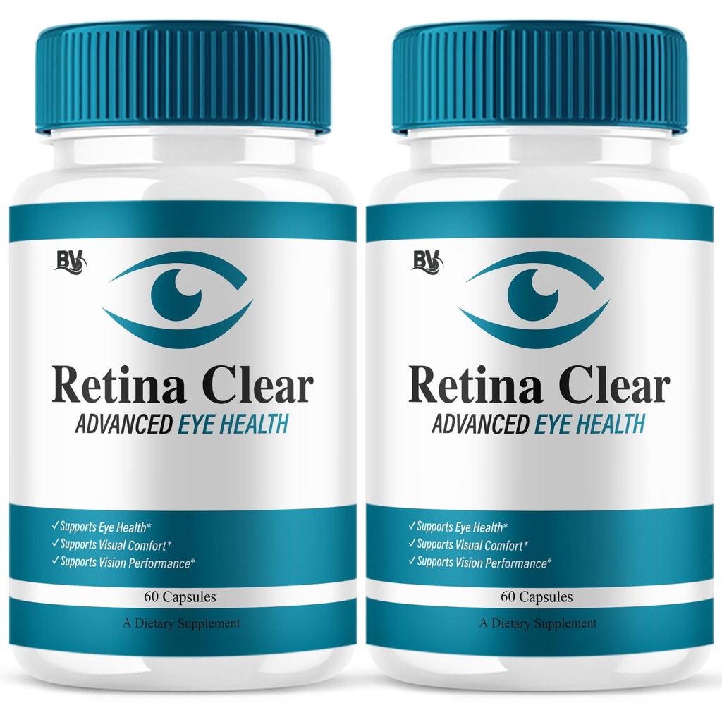 Retina Clear Advanced Eye Support Health Supplement (2 Pack - 120 Capsules)