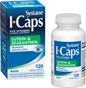 Systane ICaps Vitamine oculaire et supplément minéral, Lutéine et Zeaxanthin Formule, 120 comprimés enduits