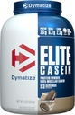 Dymatize Elite Casein Protein Powder, Cookies & Cream, 100% Micellar Casein, 25g Protein, 5.4g BCAAs, 2.3g Leucine, Slow Absorbing for Overnight Muscle Recovery, 4 lb (53 Servings)