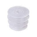 Apothecary Products Oral Syringe Adapter Plugs, 24 mm Bottle Adapters | Liquid Medication Dosing, Fits 3, 4, 6 & 8 oz Oval Prescription Bottles, Leak-Resistant Pharmacy, Syringe Plug, Pack of 50