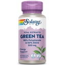 SOLARAY Potence garantie Extrait de feuille de thé vert double résistance, Veg Cap (Btl-Plastique) 500mg