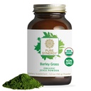 PURE SYNERGY Poudre de jus d'orge biologique en poudre d'orge Chlorophylle-Rich Greens Poudre de jus d'orge biologique pressé à froid en poudre pour l'énergie, la désintoxication et le soutien à la digestion (5,3 oz.)