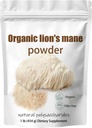 Poudre de champignons de la Mane Lion biologique - Lions La Mane Supplément de champignons Extrait de poudre