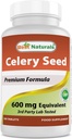 Best Naturals Celery Seed 600 Mg Tablet, 180 Count (817716014401)