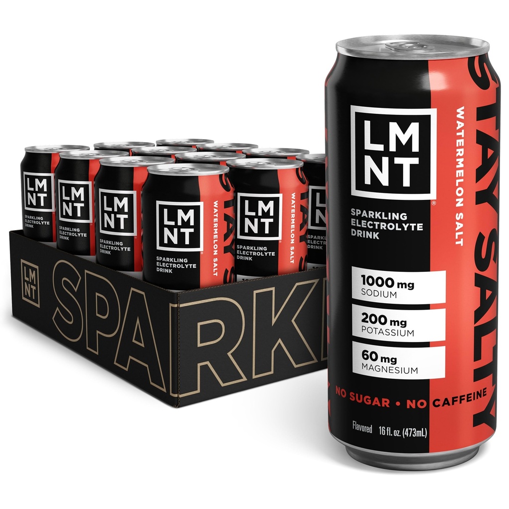 Buvez LMNT Sparkling Electrolyte Drink - Pastèque Salt