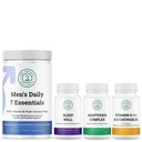 Men's Daily 7 Essentials, Sleep Well, Adaptogen Complex & Vitamin D3+K2 Chewables Bundle