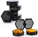 Petite boîte à pilules, 7 paquets Cas de pilules de voyage, Portable BPA libre mini Organisateur pour la chasse de poche, contenant quotidien de vitamine de médecine, huile de poisson et stockage de suppléments