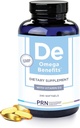 Supplément PRN DE Omega 3 - 240 Softgels, 60 jours d'approvisionnement - acide gras oméga 3 rTG avec 1680mg EPA, 560mg DHA et vitamine D pour la santé de la peau, des articulations, des yeux et du cœur