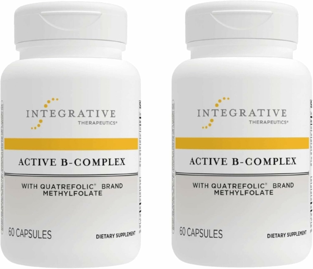 Integrative Therapeutics Active B-Complex -Cellular Energy & Heart Health Support with Vitamins B2, B6 & B12* - Supports Nervous & Immune Systems - Dairy-Free & Gluten-Free - 120 Capsules
