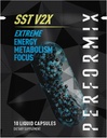 PERFORMIX - SST V2X - Préentraînement - 300 mg de caféine - Suppléments d'énergie - Pas de crash - Objectifs de fitness - Nootropic - Temps de repos pour toute la journée Focus, Mood & Energy Boost - Hommes et femmes - 10 capsules