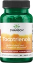 Swanson Tocotriénols à double concentration - Antioxydant - (60 capsules liquides, 100 mg chacune)