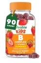 Complexe Visible Vitamine B pour les enfants avec VIT C.T. Great Tasting B Complex Gummies.Vegan Kids B Complex.Energie et soutien Nerve 90 Gummies