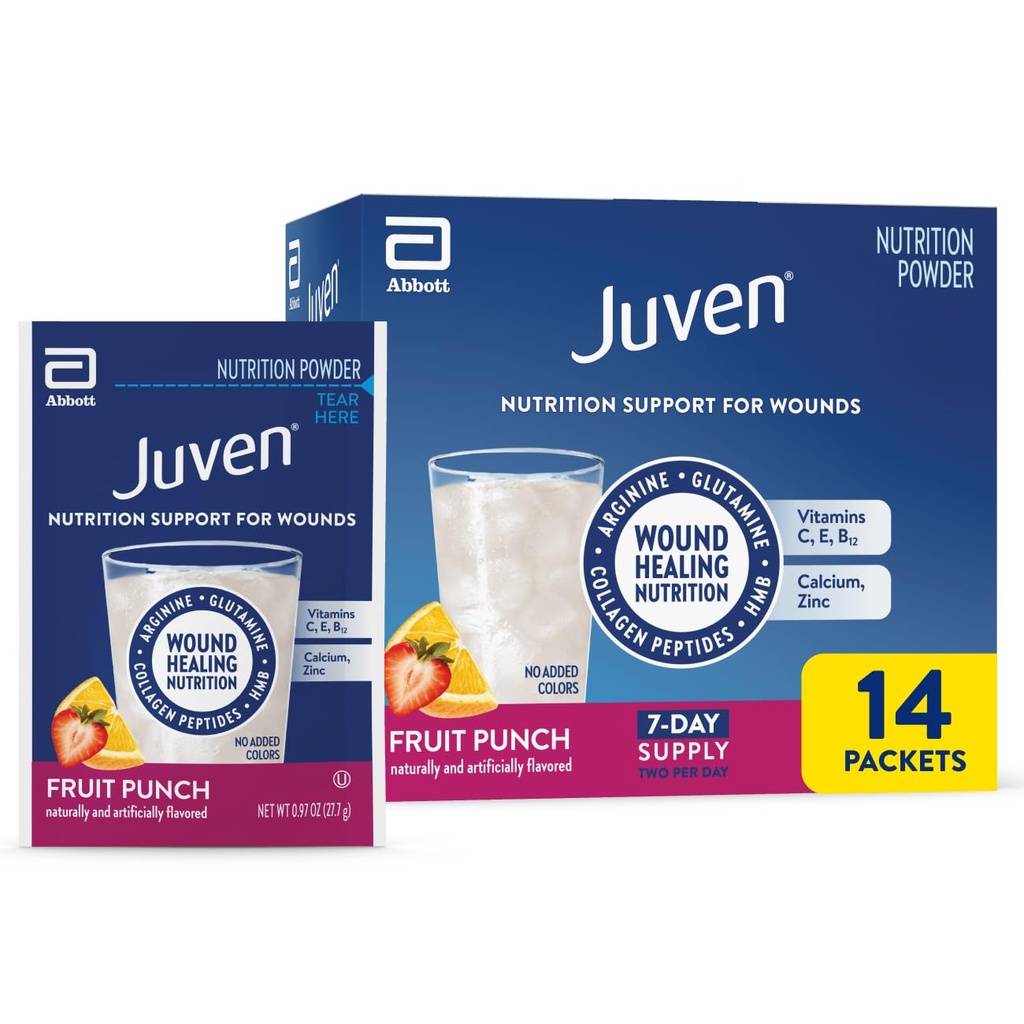 Juven Nutrition Support for Wound Healing, Fruit Punch, 14ct