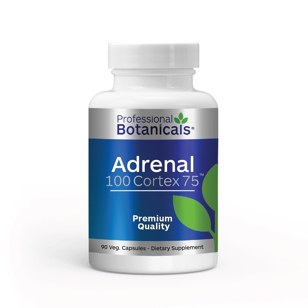 Botaniques professionnels Supplément de cortex adrénal, supplément de santé adrénal soutient la fonction saine de Gland adrénal - 90 capsules veg