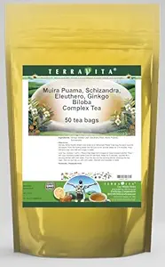 Muira Puama, Schizandra, Eleuthero, Ginkgo Biloba Complex Tea (50 sachets de thé, ZIN: 511977)