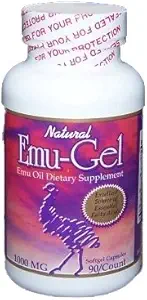 Ultra Emu-Gel Emu Oil Dietary Supplément Capsules de Gel Soft 90/750mg