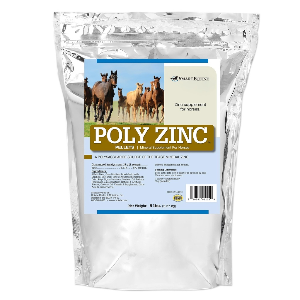 SmartEquine Poly Zinc Pellets, 5 lb, 151 Servings