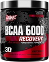 Nutrex Research - BCAA Powder 6000 Amino Acid - 6 Grams of BCAAs Amino Acids Supplement for Post Workout Recovery & Muscle Growth - Amino Energy Workout Recovery Drink (Fruit Punch - 30 Servings)