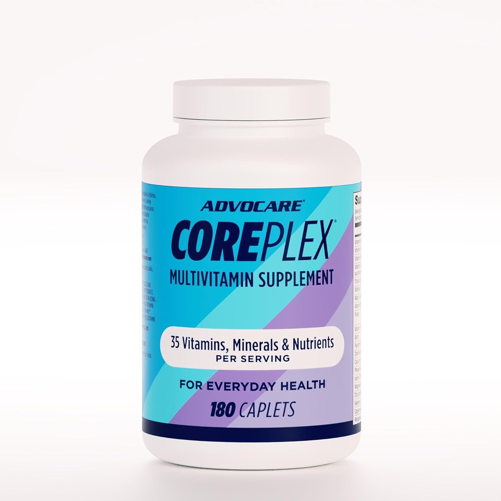 AdvoCare CorePlex - Supplément quotidien aux vitamines et minéraux - Comprend les vitamines A, C et E - Contient du magnésium, du zinc et du calcium - 180 capsules