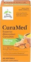 Terry naturellement CuraMed 750 mg - 60 Softgels - Absorption supérieure BCM-95 Supplément Curcumine, favorise une réponse à l'inflammation saine - non-OGM, sans gluten, halal - 60 portions